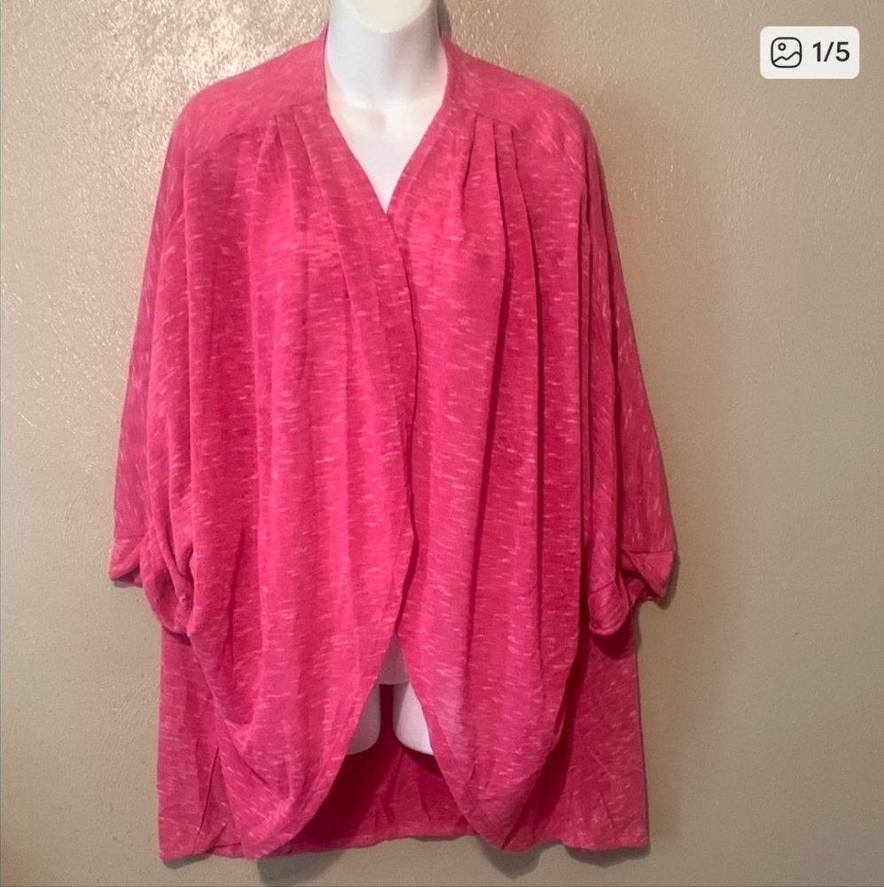 Live Well Active Pink Poncho Sweater